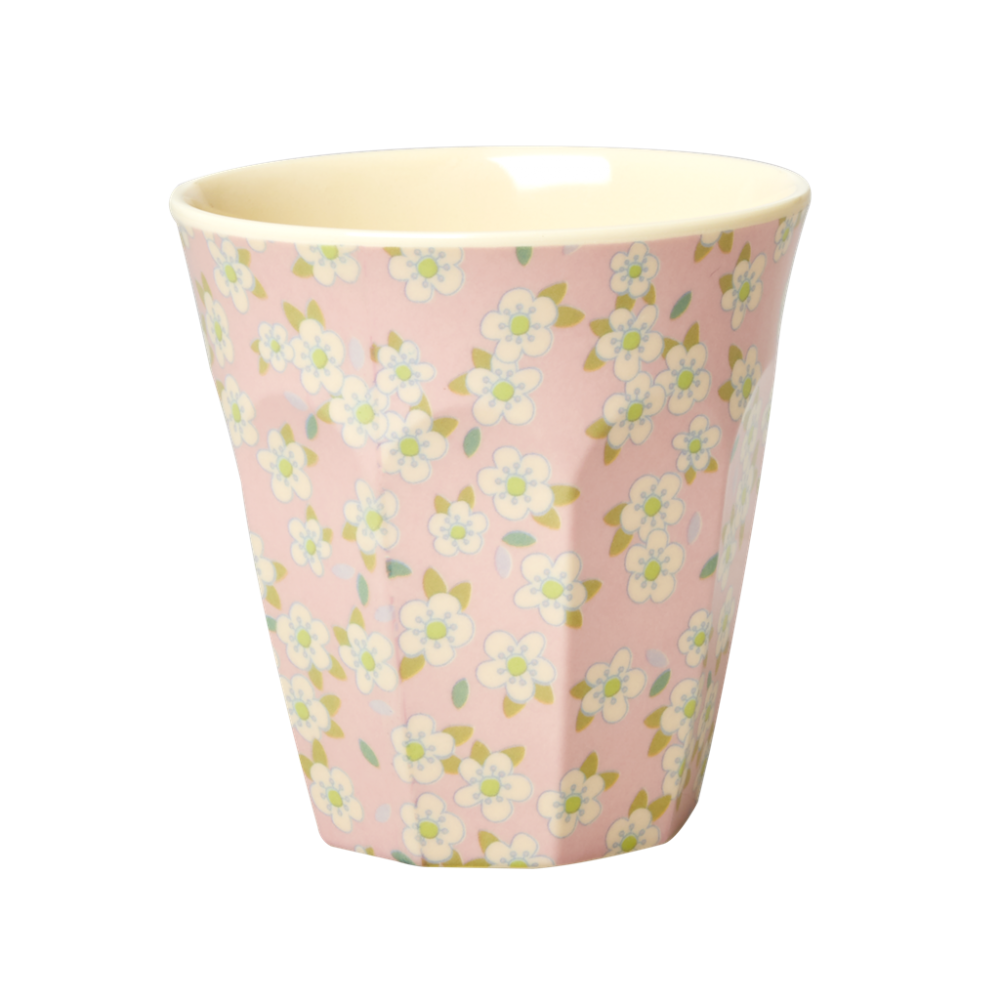 Pink Small Flower Melamine Cup Rice DK